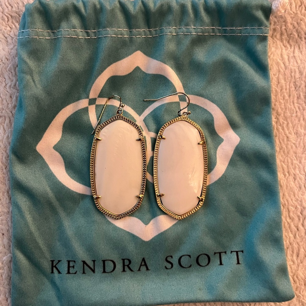 Kendra Scott Ivory Drop Earrings
